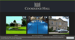 Desktop Screenshot of cookridgehall.co.uk